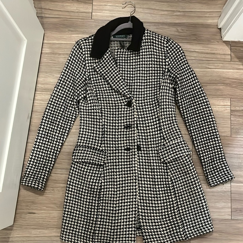 Ralph Lauren herringbone knit jacket